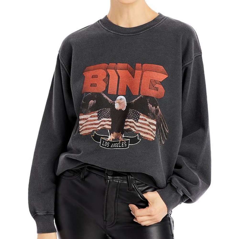 Anine Bing Vintage Eagle Sweatshirt - Small